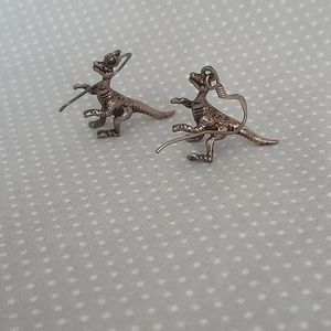 Raptor earrings sterling silver
